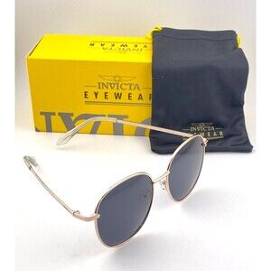 NIB INVICTA EYEWEAR Sunglasses 140005 Pro Diver Metal Gold Frames Unisex